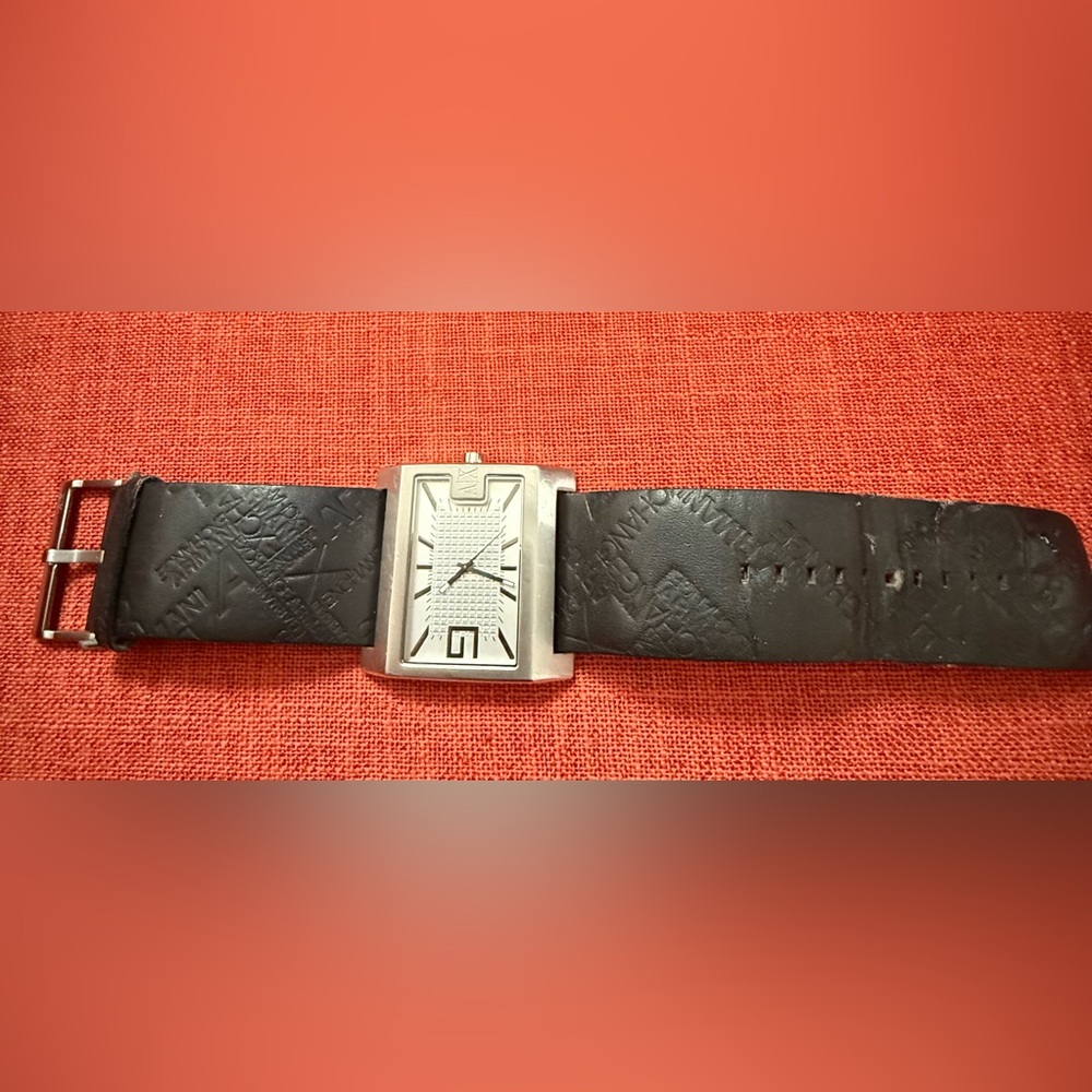 Armani Exchange, Silver Rectangular Dial Watch, M… - image 6